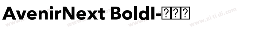 AvenirNext BoldI字体转换